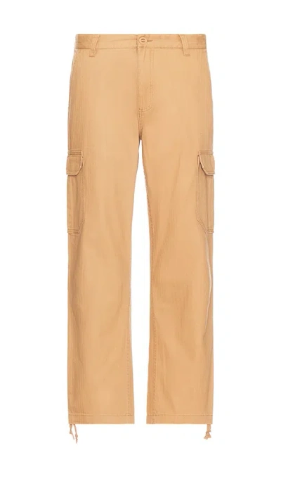 Brixton Waypoint Relaxed Cargo Pant In Tobacco Brown