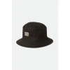BRIXTON WOODBURN BLACK SOL WASH PACKABLE BUCKET CAP