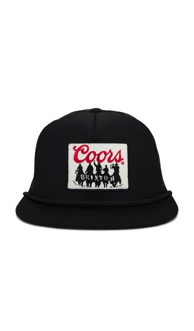 Brixton X Coors Bandit Trucker Hat In Black