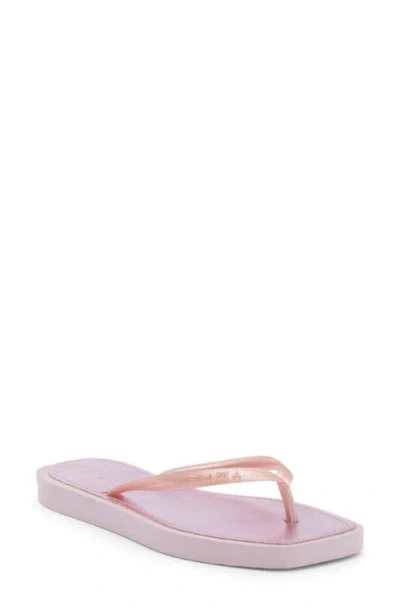 Brizza Metallic Flip Flop In Pink