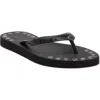Brizza Studded Flip Flop In Black