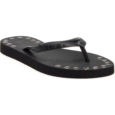 Brizza Studded Flip Flop In Black