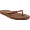 Brizza Studded Flip Flop In Gold
