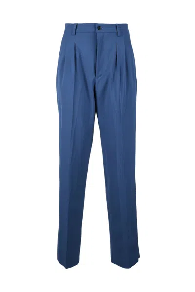Brizzi Polyester Stretch Trousers - Blue