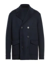 Brizzi Woman Coat Midnight Blue Size L Cotton, Wool