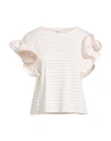 Brizzi Woman T-shirt Pink Size M Viscose, Elastane In Brown