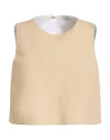 Brizzi Woman Top Beige Size L Cotton In Multi