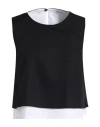 Brizzi Woman Top Black Size L Cotton In Black
