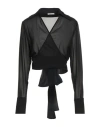 Brizzi Woman Top Black Size L Polyester