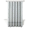 Broadhaven Damask Stripe Gray Shower Curtain In Gray