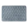Broadhaven Elegant Scroll Memory Foam Bath Rug In Gray