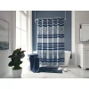 Broadhaven Paisley Stripe Blue Shower Curtain In Blue