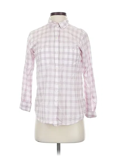 Pre-owned Broadway & Broome 3/4 Sleeve Button Down Shirt In Pink