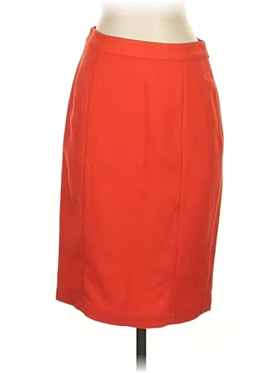 Pre-owned Broadway & Broome Formal Skirt In Orange