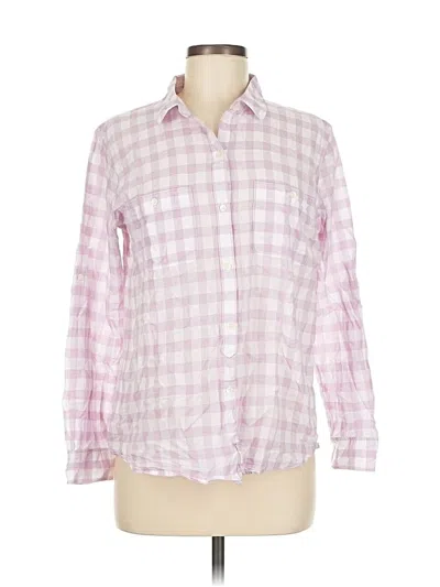 Pre-owned Broadway & Broome Long Sleeve Button Down Shirt In Pink