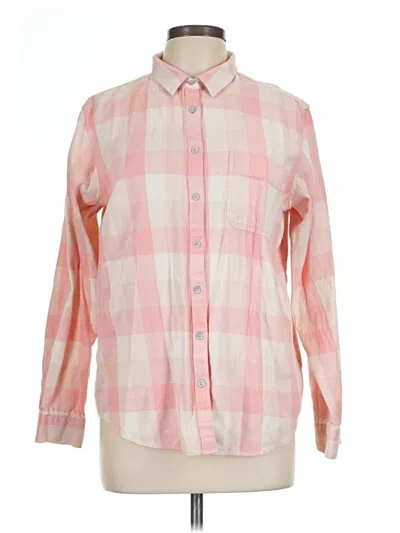 Pre-owned Broadway & Broome Long Sleeve Button Down Shirt In Pink