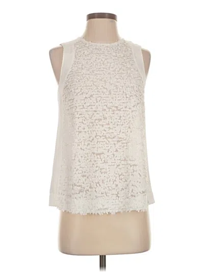 Pre-owned Broadway & Broome Sleeveless Blouse In Ivory