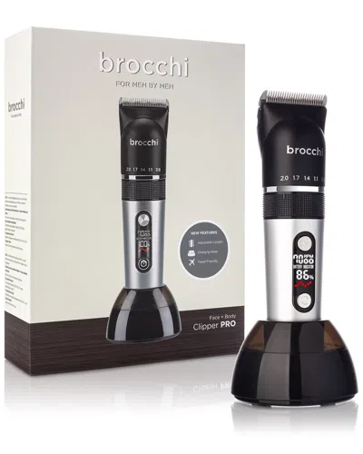 Brocchi For Men Brocchi Digital Face & Body Hair Trimmer In Gray