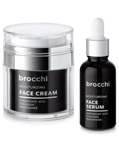 Brocchi For Men Sebastian Brocchi Men's Hyaluronic Acid Face Cream & Serum 2pc Set In Transparent