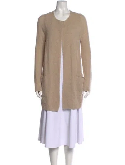 Pre-owned Brochu Walker Alpaca Crew Neck Sweater In Neutral