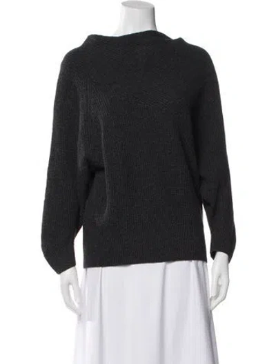 Pre-owned Brochu Walker Bateau Neckline Sweater In Gray