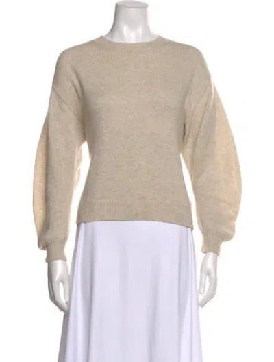 Pre-owned Brochu Walker Cashmere Crew Neck Sweater In Neutral