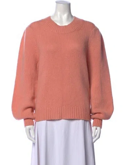 Pre-owned Brochu Walker Cashmere Crew Neck Sweater W/ Tags In Pink
