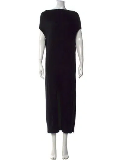 Pre-owned Brochu Walker Cashmere Long Dress In Black