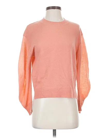 Pre-owned Brochu Walker Cashmere Pullover Sweater In Orange