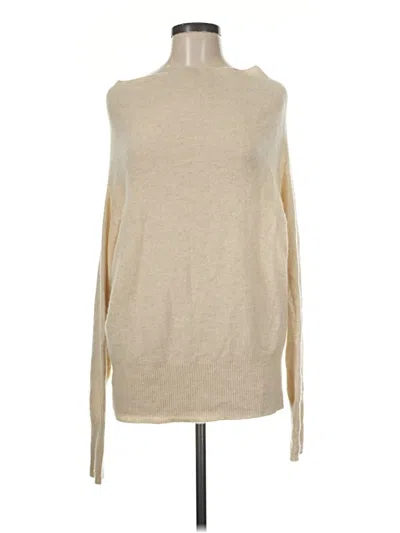 Pre-owned Brochu Walker Cashmere Pullover Sweater In Tan