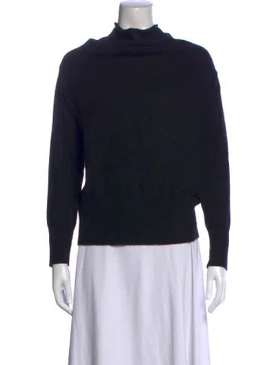 Pre-owned Brochu Walker Cashmere Turtleneck Sweater In Black