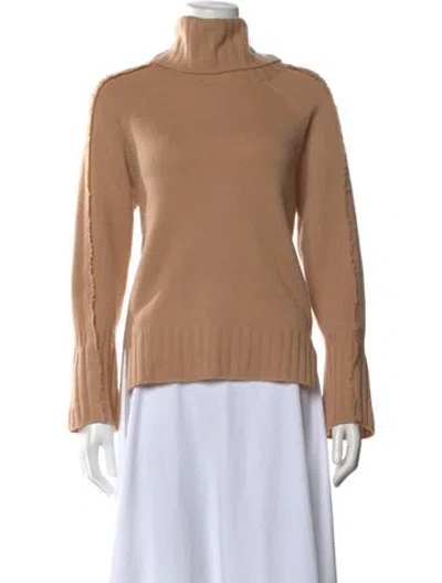 Pre-owned Brochu Walker Cashmere Turtleneck Sweater In Neutral