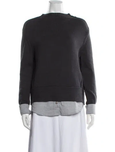 Pre-owned Brochu Walker Crew Neck Sweater In Blue