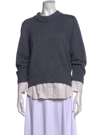 Pre-owned Brochu Walker Crew Neck Sweater In Blue