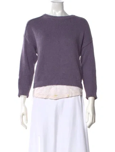 Pre-owned Brochu Walker Crew Neck Sweater In Purple