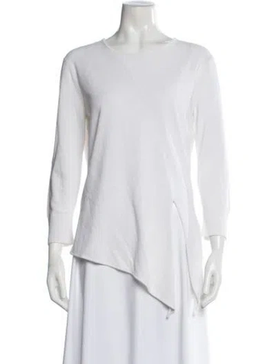 Pre-owned Brochu Walker Crew Neck Sweater In White