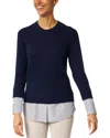 Brochu Walker Eton Wool & Cashmere-blend Sweater In Blue