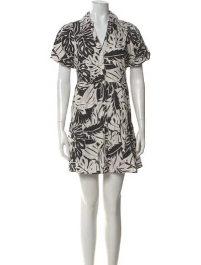 Pre-owned Brochu Walker Floral Print Mini Dress In Multi