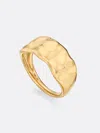 Brochu Walker Golden Waves Molten Band Ring In Yellow Gold