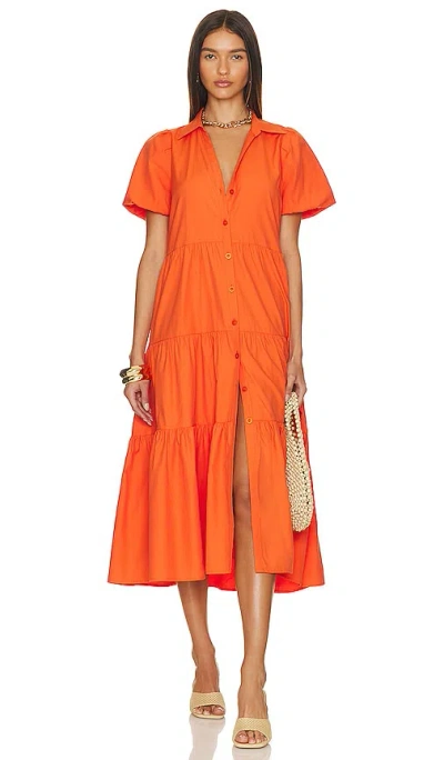 Brochu Walker Havana Dress In Tangerine