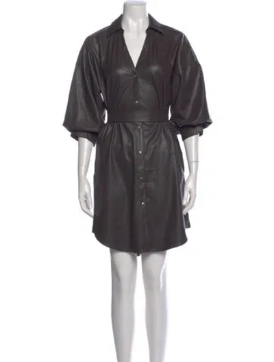 Pre-owned Brochu Walker Knee-length Dress In Gray