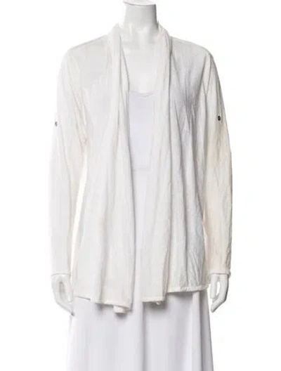 Pre-owned Brochu Walker Linen Jacket In White