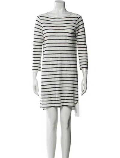 Pre-owned Brochu Walker Linen Mini Dress In White