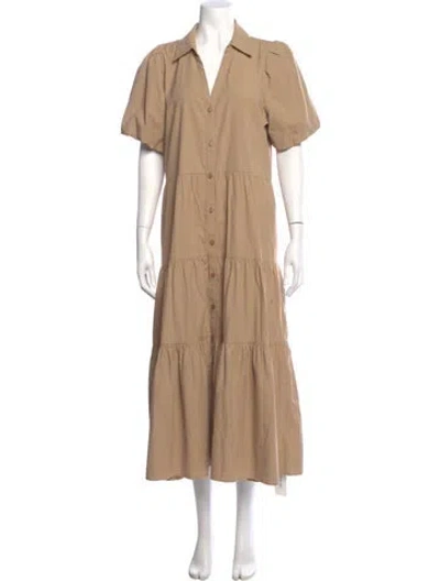 Pre-owned Brochu Walker Long Dress In Brown