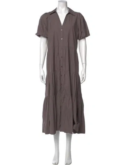 Pre-owned Brochu Walker Long Dress In Gray