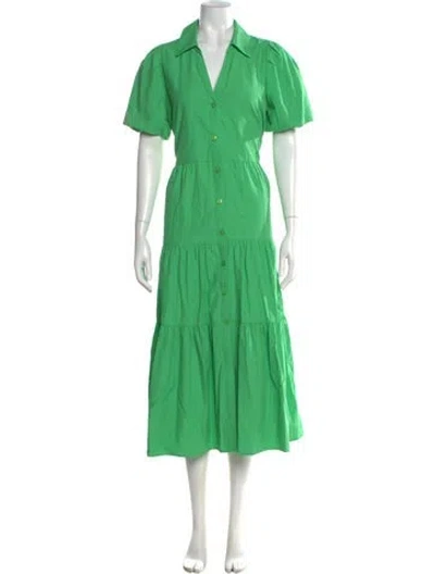 Pre-owned Brochu Walker Long Dress In Green
