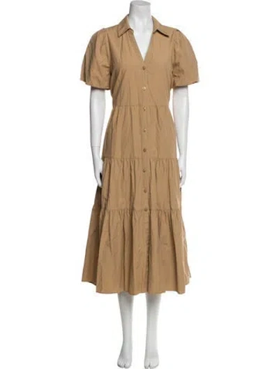 Pre-owned Brochu Walker Long Dress In Neutral