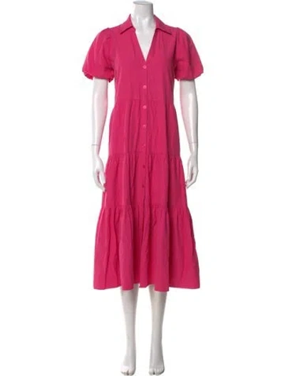 Pre-owned Brochu Walker Long Dress In Red