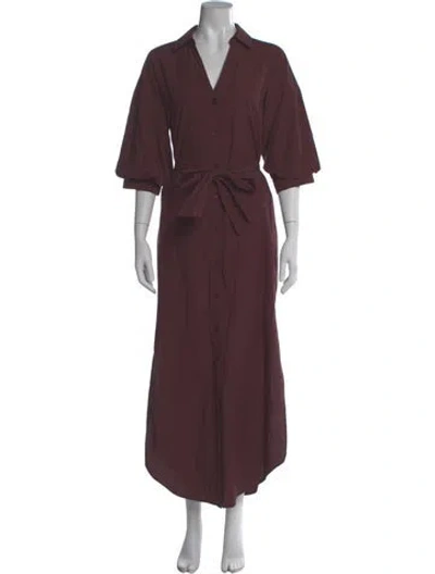 Pre-owned Brochu Walker Long Dress W/ Tags In Burgundy