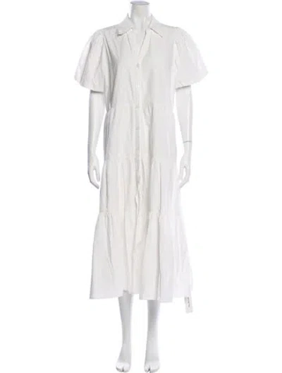 Pre-owned Brochu Walker Long Dress In White